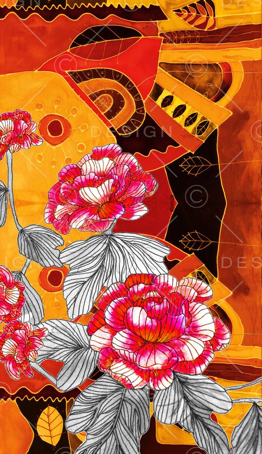 线条印花华亿平台图片