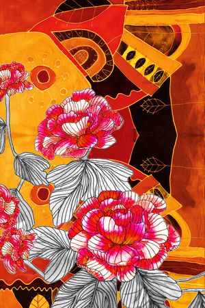 线条印花华亿平台图片