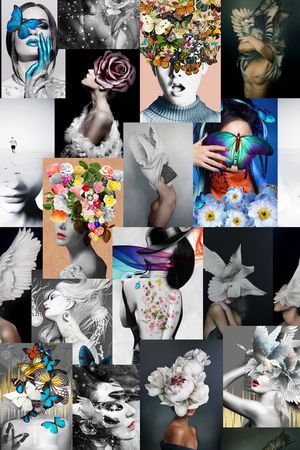 花卉印花华亿平台图片