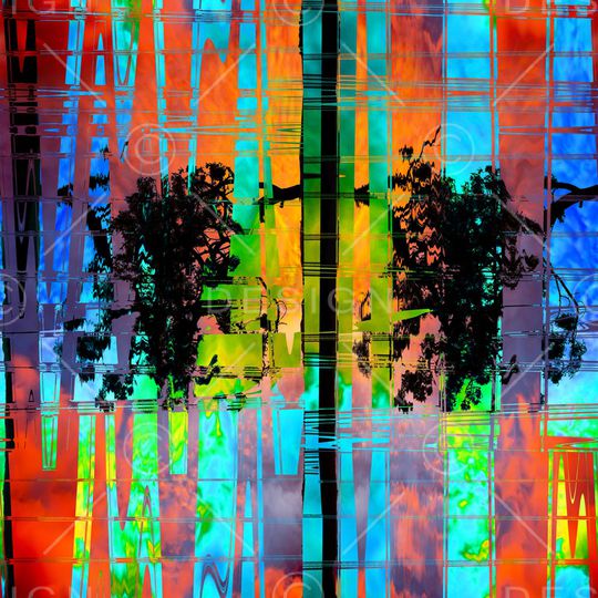 抽象印花华亿平台图片