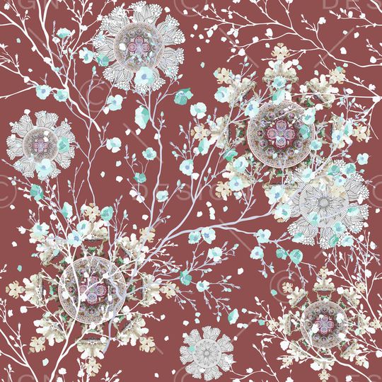 曼陀罗印花华亿平台图片