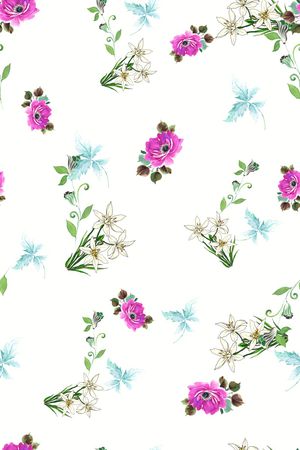 花卉印花华亿平台图片