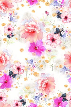 满版散花印花华亿平台图片