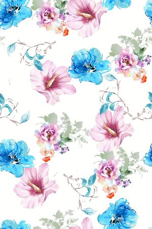 满版散花印花华亿平台图片