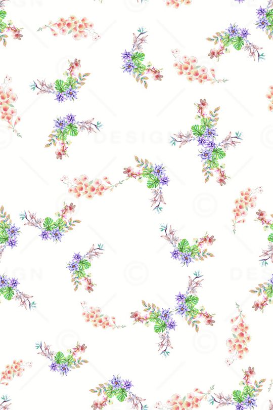 满版散花印花华亿平台图片