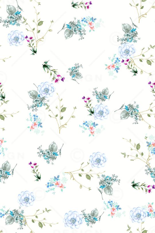 满版散花印花华亿平台图片