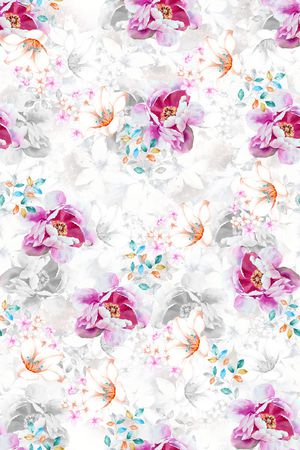 满版散花印花华亿平台图片