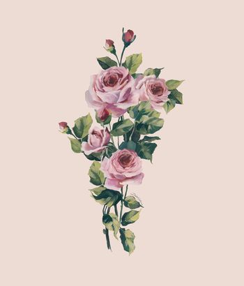 玫瑰花印花华亿平台图片