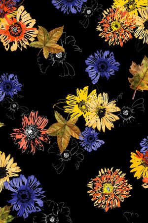 枫叶印花华亿平台图片