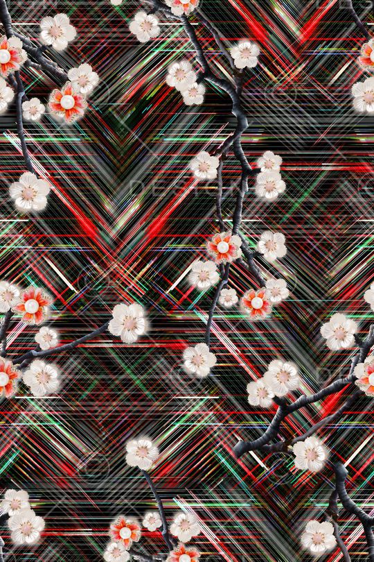 花卉印花华亿平台图片