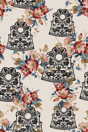 花卉印花华亿平台图片