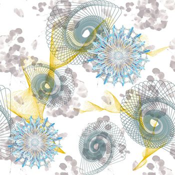 1109630-碎花底纹抽象几何曼陀罗