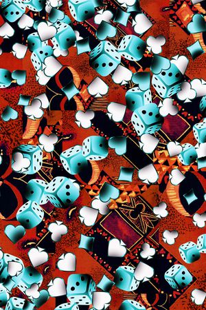 扑克印花华亿平台图片