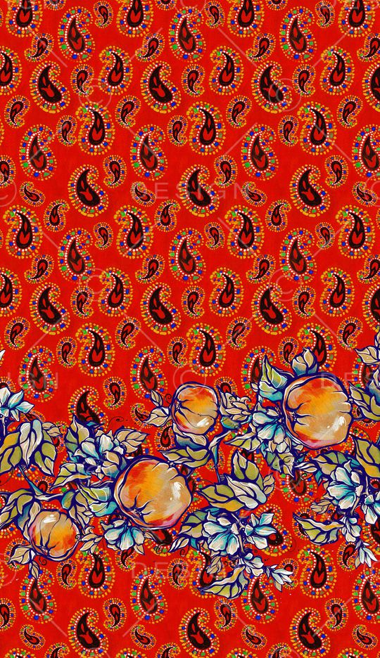 佩斯利印花华亿平台图片