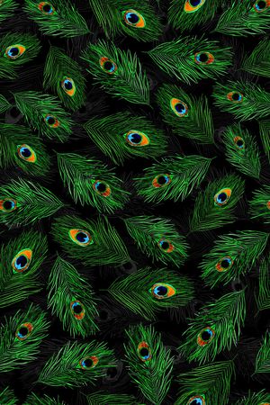 孔雀毛印花华亿平台图片