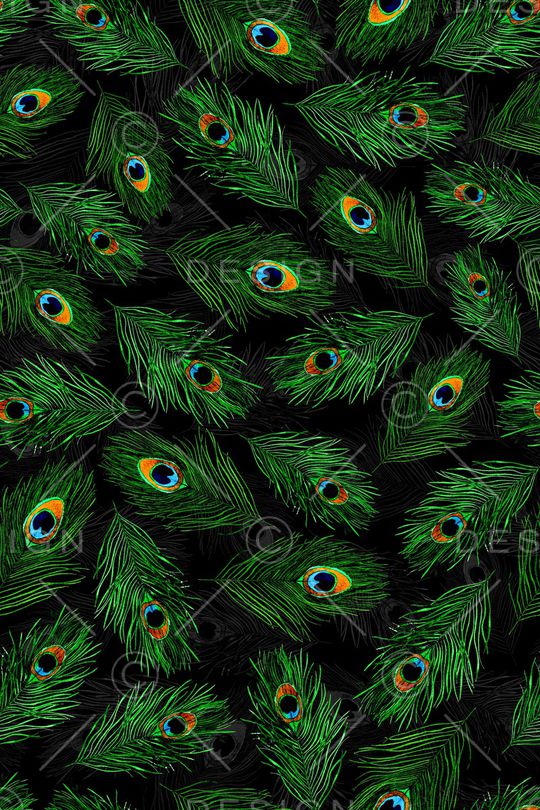 孔雀毛印花华亿平台图片