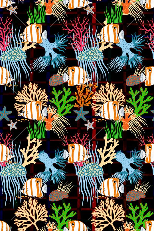 格子印花华亿平台图片