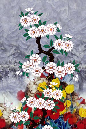 旗袍印花华亿平台图片