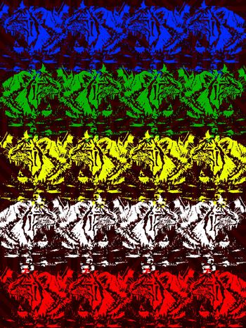 剪影印花华亿平台图片