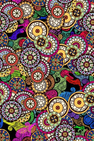 复古纹印花华亿平台图片