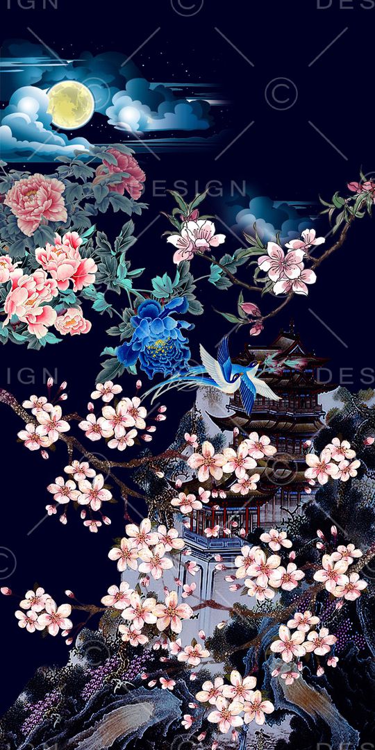 梅花印花华亿平台图片