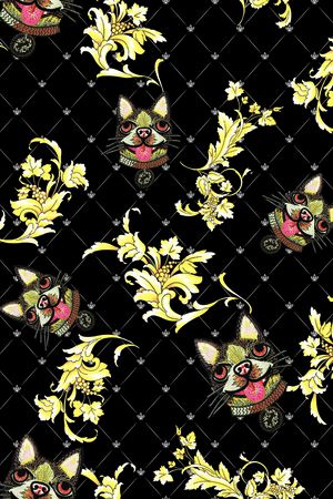 黑白华亿平台印花华亿平台图片