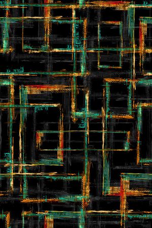 几何手绘印花华亿平台图片