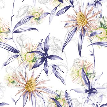 1110135-线描花朵水彩花桑果珠宝