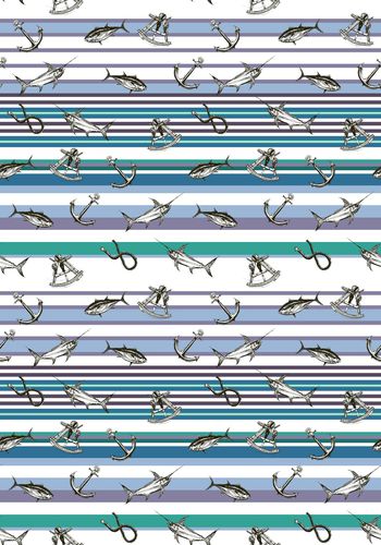 1110214-条纹 海洋元素 鱼