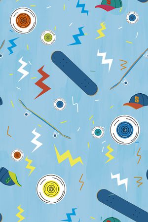 滑板印花华亿平台图片