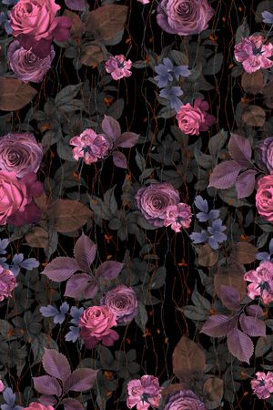 照片花卉印花华亿平台图片