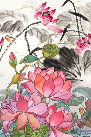 定位花印花华亿平台图片