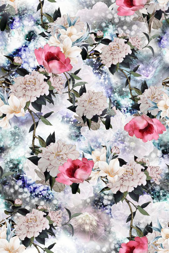 牡丹印花华亿平台图片