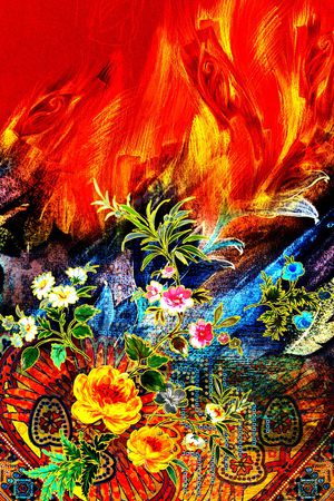 定位花印花华亿平台图片