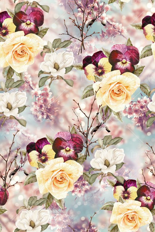 树枝印花华亿平台图片