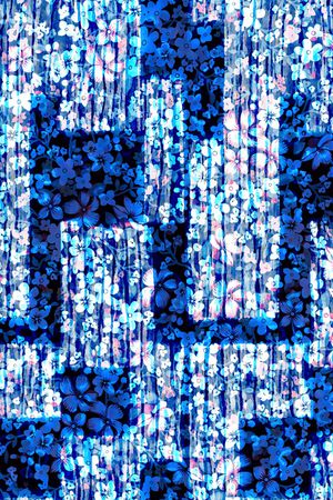 抽象花卉印花华亿平台图片