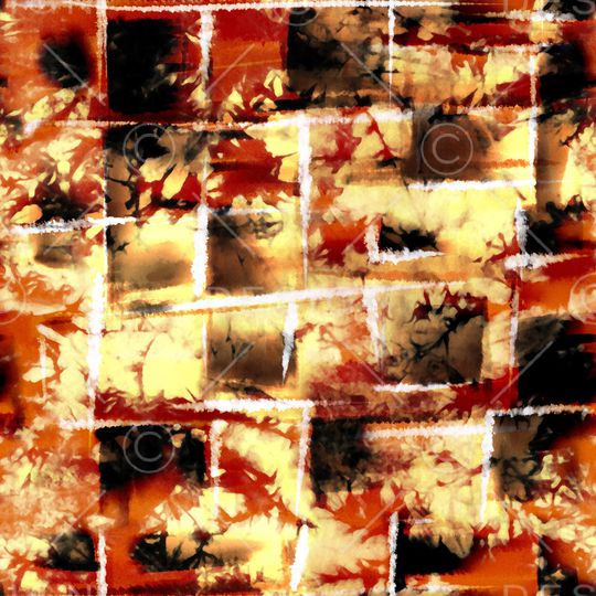 抽象花卉印花华亿平台图片