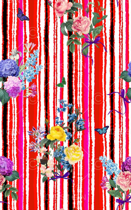 线条印花华亿平台图片