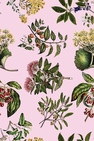 手绘大花印花华亿平台图片