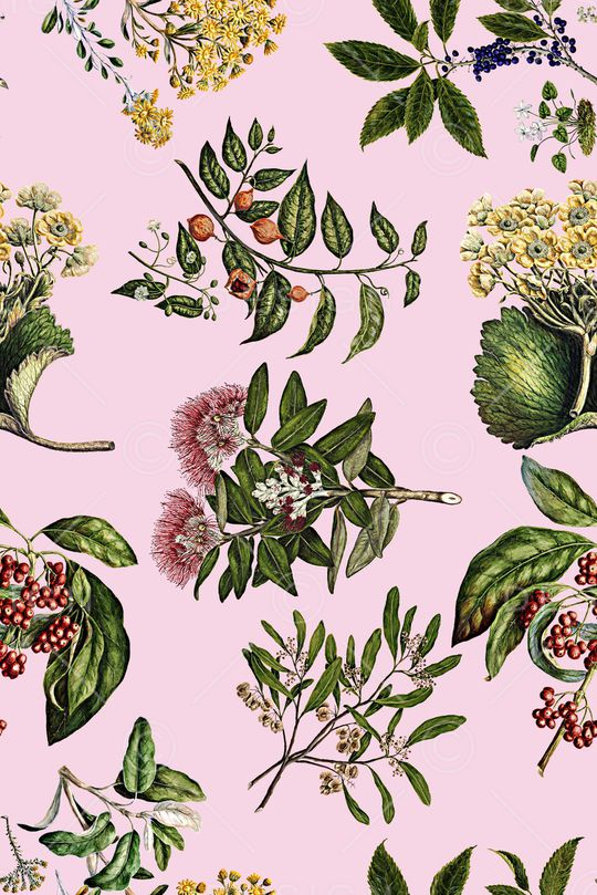 手绘大花印花华亿平台图片