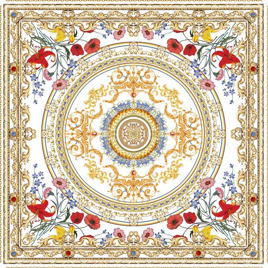 围巾印花华亿平台图片