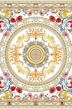 围巾印花华亿平台图片