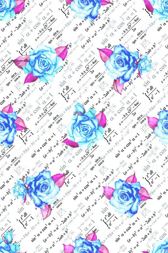 水彩花卉印花华亿平台图片