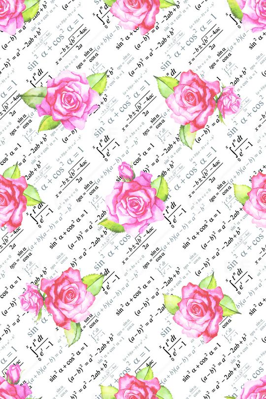 水彩花卉印花华亿平台图片