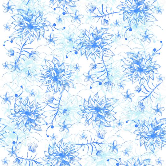 手绘花卉印花华亿平台图片