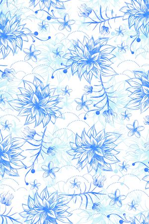 手绘花卉印花华亿平台图片