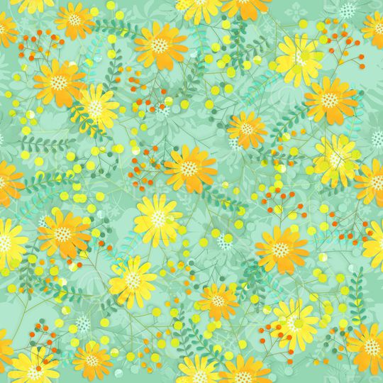 手绘花卉印花华亿平台图片