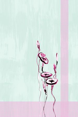 手绘花卉印花华亿平台图片