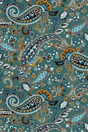 佩斯利印花华亿平台图片