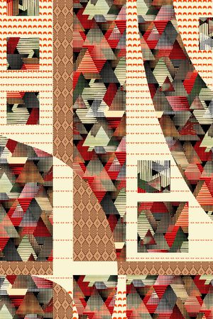 格子印花华亿平台图片